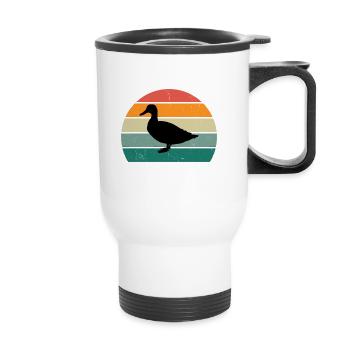 The Duck Whisperer - Thermal mug with handle - white - Front