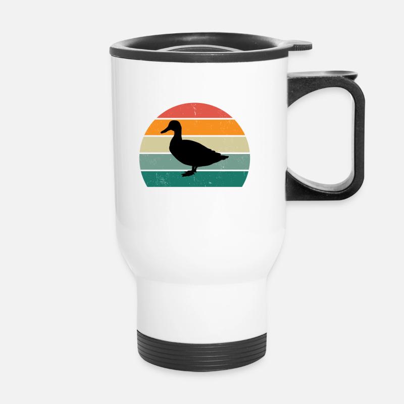 The Duck Whisperer - Thermobecher mit Tragegriff - Weiß