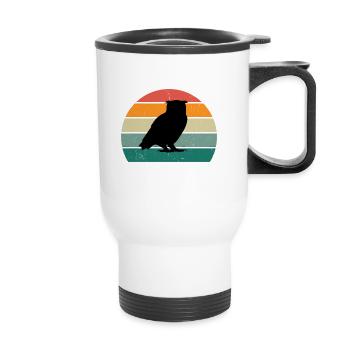 The Owl Whisperer - Thermobecher mit Tragegriff - Weiß - Vorne