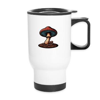 Mushroom Whisperer - Thermal mug with handle - white - Front