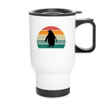 The Penguin Whisperer - Thermal mug with handle - white - Front