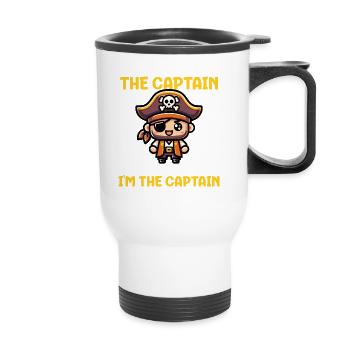 The Captain Is Always Right I'm The Captain - Thermal mug with handle - white - Front
