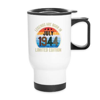 Legends Are Born In July 1944 Limited Edition - Thermobecher mit Tragegriff - Weiß - Vorne