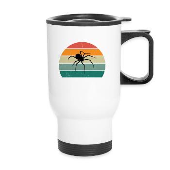 L’araignée qui murmure à l’oreille - Tasse isotherme avec poignée - blanc - Devant
