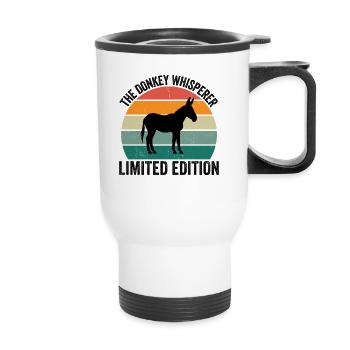 The Donkey Whisperer - Thermobecher mit Tragegriff - Weiß - Vorne