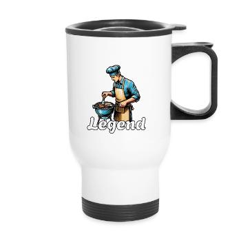 Grilling Legend - Thermal mug with handle - white - Front