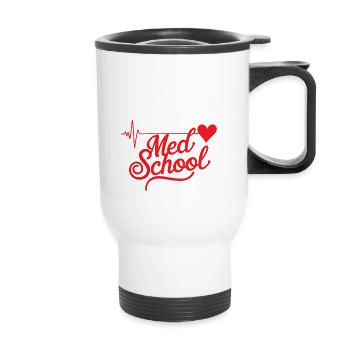 Next Stop Med School Medical School Student Doctor - Thermal mug with handle - white - Front