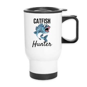 Catfish Hunter - Thermobecher mit Tragegriff - Weiß - Vorne