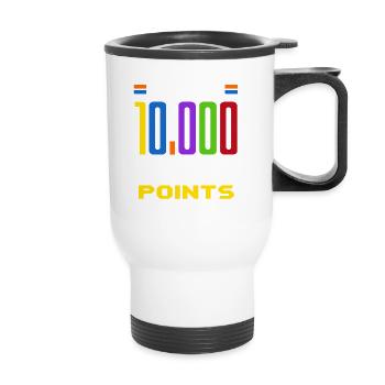 Add 10,000 Aura Points Trendy Viral - Thermobecher mit Tragegriff - Weiß - Vorne