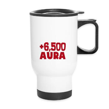 Vous avez réussi la chute ? +6500 aura - Tasse isotherme avec poignée - blanc - Devant
