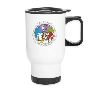 Events Coordinator My Passion My Events Organizer - Thermobecher mit Tragegriff - Weiß - Vorne