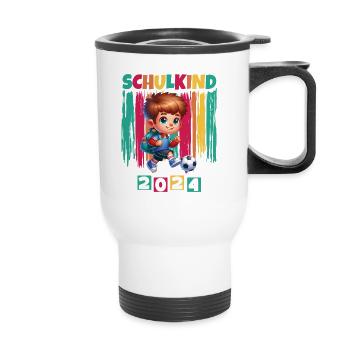 School enrolment for primary school pupils 2024 - Thermal mug with handle - white - Front