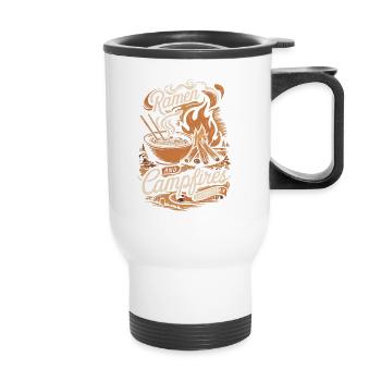 Camping Amateurs de Ramen - Tasse isotherme avec poignée - blanc - Devant