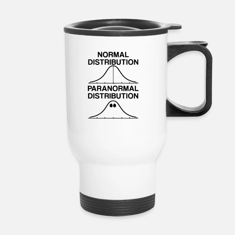Normalverteilung Paranormalverteilung APSTAT - Thermobecher mit Tragegriff - Weiß