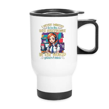 Receptionist I Never Wanted To Be The Secretary - Thermal mug with handle - white - Front