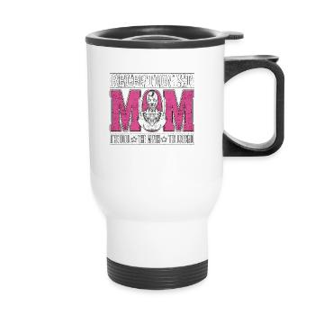 Receptionist Mom The Idol The Myth Vet Secretary - Thermobecher mit Tragegriff - Weiß - Vorne