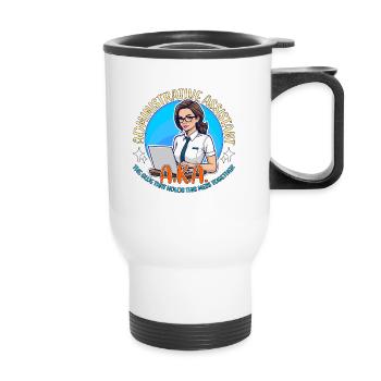 Administrative Assistant AKA The Glue Office Clerk - Thermal mug with handle - white - Front