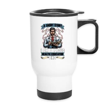 Health Educator A Short Story I Am A Epidemiology - Thermal mug with handle - white - Front