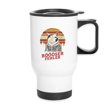 You think I'm small, sweet and nice? Fun - Thermal mug with handle - white - Front