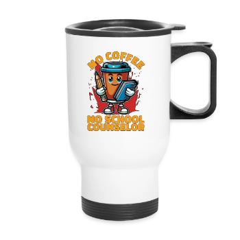 Conseiller scolaire Pas de thérapeute en café Amateur de café - Tasse isotherme avec poignée - blanc - Devant