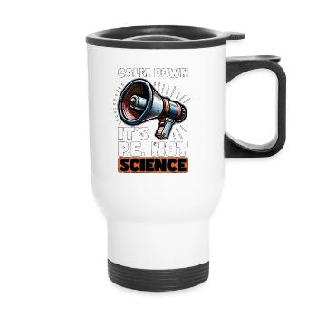 Instructeur d’éducation physique Calm Down C’est l’éducation physique - Tasse isotherme avec poignée - blanc - Devant