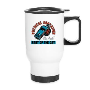 P.E Instructor Physical Education The Best Teacher - Thermal mug with handle - white - Front