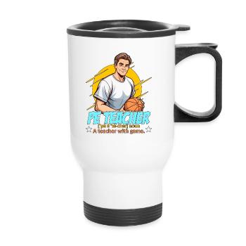 P.E Instructor P.E Teacher Noun A Personal Trainer - Thermal mug with handle - white - Front