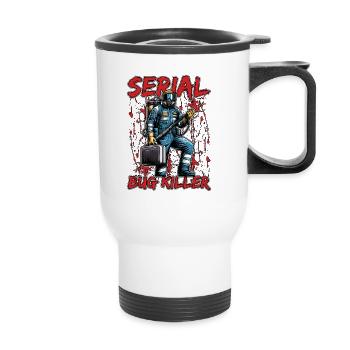 Lutte antiparasitaire Serial Bug Killer Gestion parasitaire - Tasse isotherme avec poignée - blanc - Devant