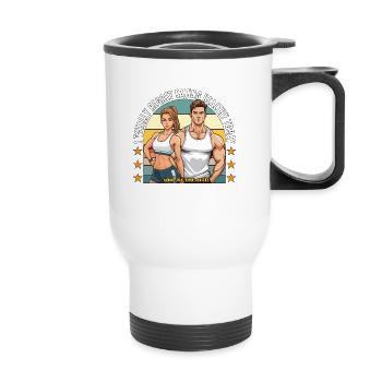 Health Coach I Totally Regret Eating Fitness Coach - Thermal mug with handle - white - Front