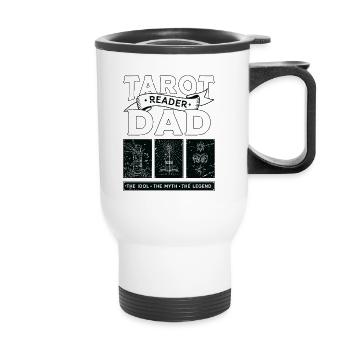 Tarot Lecteur Papa L’Idole Le Mythe Tarot Psychique - Tasse isotherme avec poignée - blanc - Devant