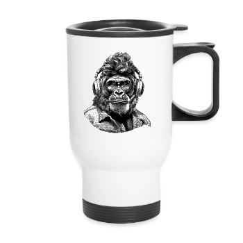 Chemise Hard Rock Gorilla Design - Tasse isotherme avec poignée - blanc - Devant