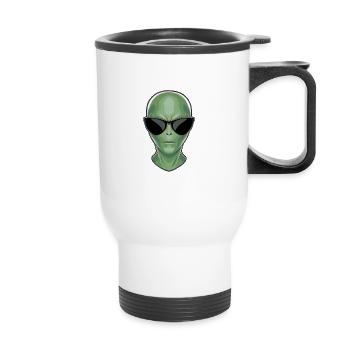 I Don't Believe In You Either - Alien Design - Thermal mug with handle - white - Front