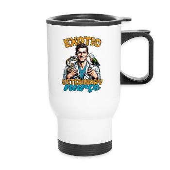 Exotic Veterinary Nurse Animal Lover Vet Nurse - Thermobecher mit Tragegriff - Weiß - Vorne