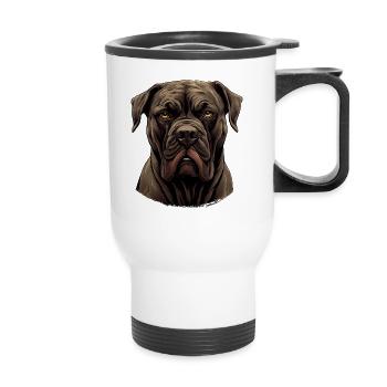 Cane Corso - Thermobecher mit Tragegriff - Weiß - Vorne