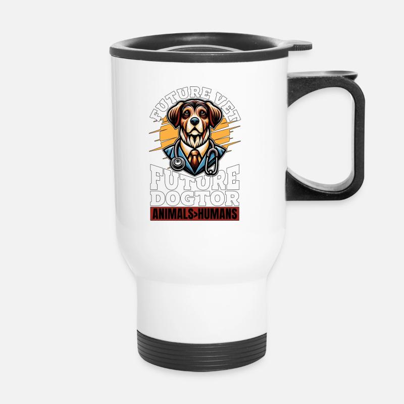 Veterinary Medicine Future Vet Future Vet Tech - Thermobecher mit Tragegriff - Weiß