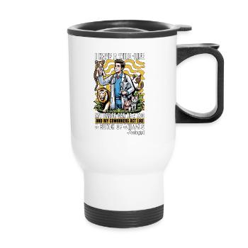 Zoologist I Have A Wild Life Zookeeper Zoologists - Thermal mug with handle - white - Front