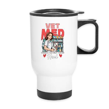 Vet Med où la pratique vétérinaire Wild Things - Tasse isotherme avec poignée - blanc - Devant