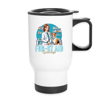 Médecine vétérinaire Fur-st Aid Specialist Vet Tech - Tasse isotherme avec poignée - blanc - Devant