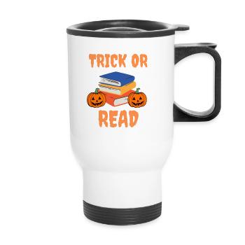 Trick Or Read - Thermal mug with handle - white - Front