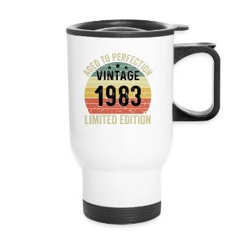Aged To Perfection Vintage 1983 Limited Edition - Thermal mug with handle - white - Front