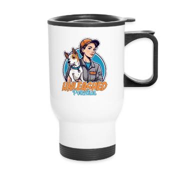 Dog Trainer Unleashed Potential Animal Behaviorist - Thermobecher mit Tragegriff - Weiß - Vorne