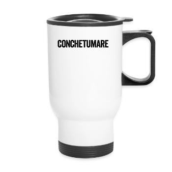Conchetumare Chile Slang chilenischer Conchetumare - Thermobecher mit Tragegriff - Weiß - Vorne