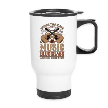 Bluegrass Music There's Two Kinds Of Musician - Thermal mug with handle - white - Front
