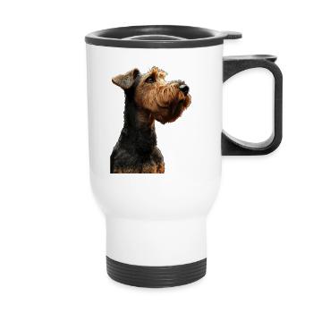 Airedale Terrier - Tasse isotherme avec poignée - blanc - Devant