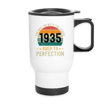 L’homme Le mythe La légende 1935 La perfection vieillie - Tasse isotherme avec poignée - blanc - Devant