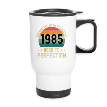L’homme Le mythe La légende 1985 La perfection vieillie - Tasse isotherme avec poignée - blanc - Devant