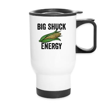 Big Shuck Energy Corn Farmer Big Shuck Energy Corn - Thermal mug with handle - white - Front