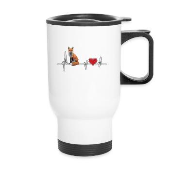 Fuchs - Thermobecher mit Tragegriff - Weiß - Vorne