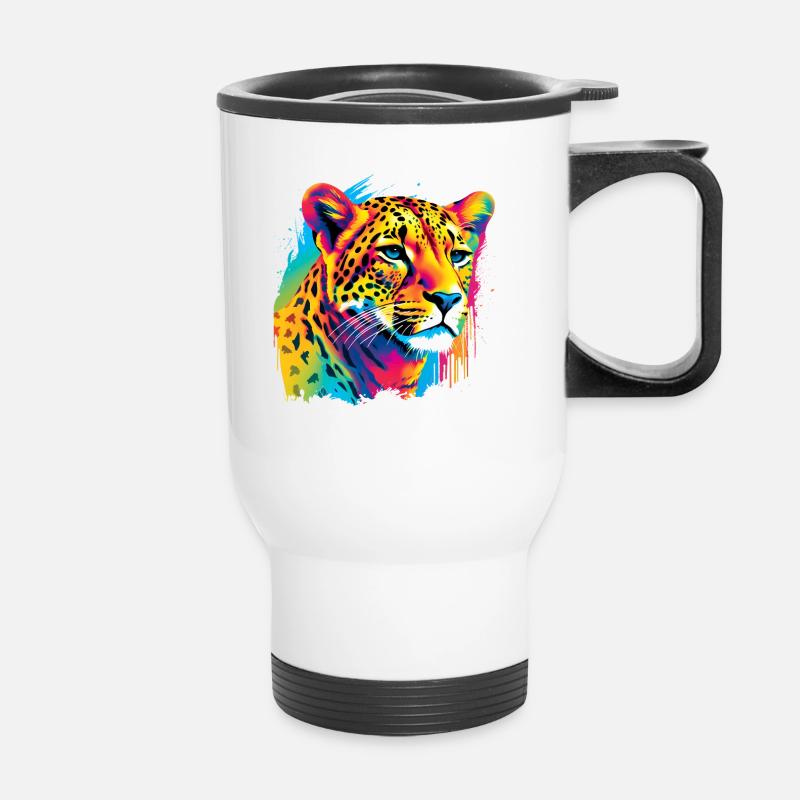 guépard guépard - Tasse isotherme avec poignée - blanc