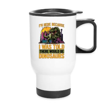 Paleontology I'm Here Because I Was Fossil Hunter - Thermobecher mit Tragegriff - Weiß - Vorne